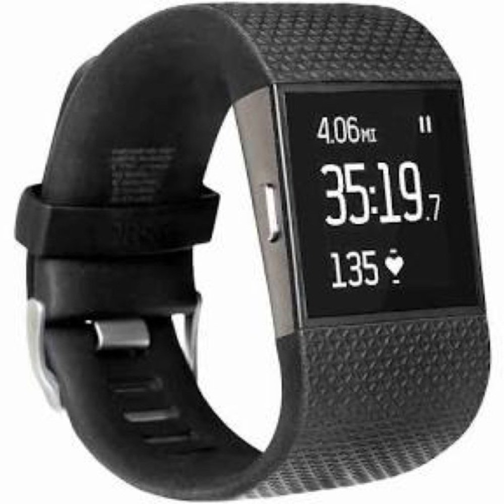 Fitbit Surge -slight wear on band comes with cable